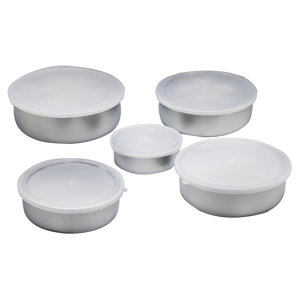 Stainless Steel Bowl 5Pcs Set (10,12,14,16,18 CM)