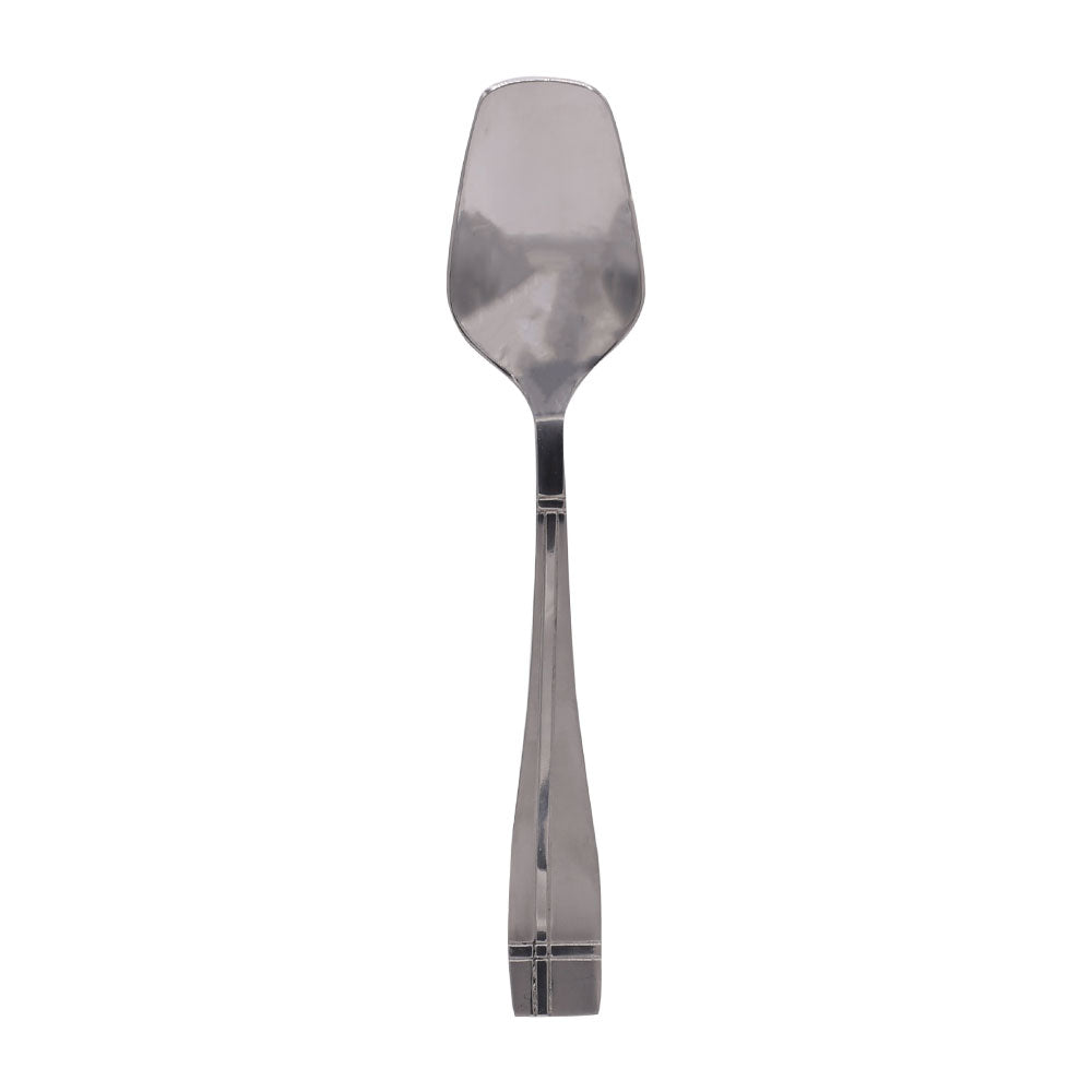 Check Pattern Stainless Steel Dessert Spoon 4Pcs Set