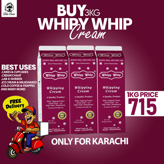 Whipy Whip Whipping Cream 3KG Pack Free Delivery All Over Karachi