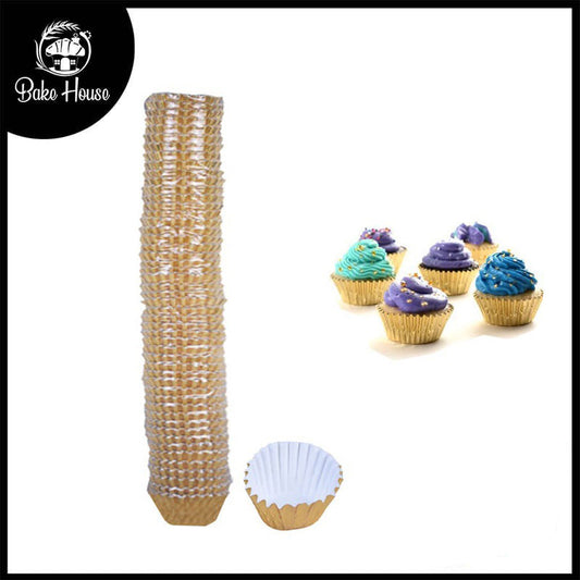 1000 Pcs Mini Golden Paper Baking Cupcake Muffin Liners & Bonbon Wrappers 4cm