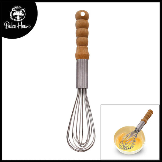 11.5 Inch Hand Whisk With Wooden Handle