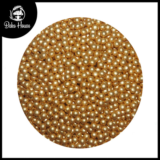 Bake House Metallic Gold Pearl Sprinkles