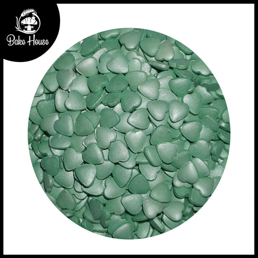 Bake House Green Heart Edible Sprinkles
