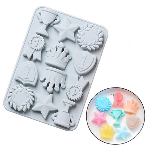 12 Consecutive Trophy Crown Silicone Mold