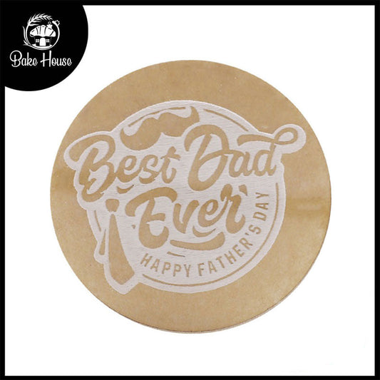 Best Dad Ever Fondant Stamp Plastic