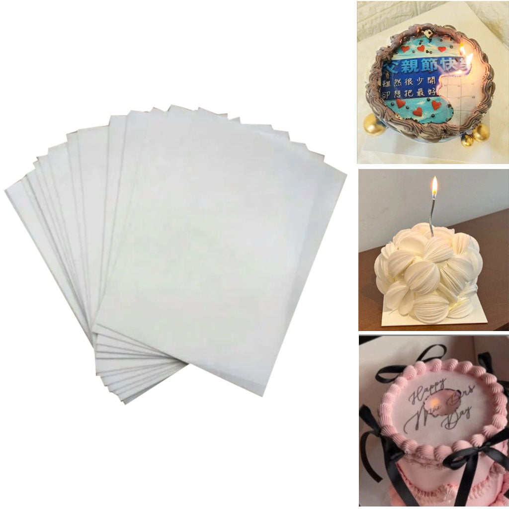 Stiff Edible Wafer Paper 10Pcs Pack