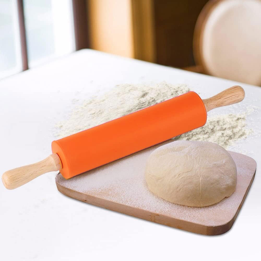 Silicone Baking Mat And Rolling Pin Set