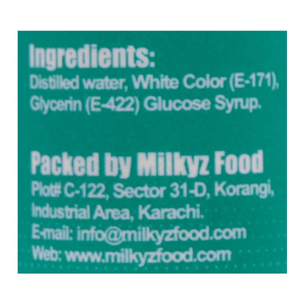 Milkyz Food Liquid Food Color White 18ML Dropper Bottle