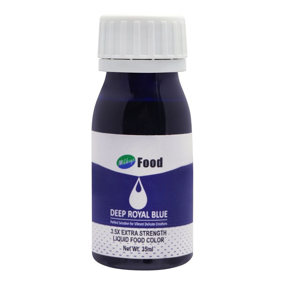 Milkyz Food Liquid Food Color Deep Royal Blue 35ML Bottle