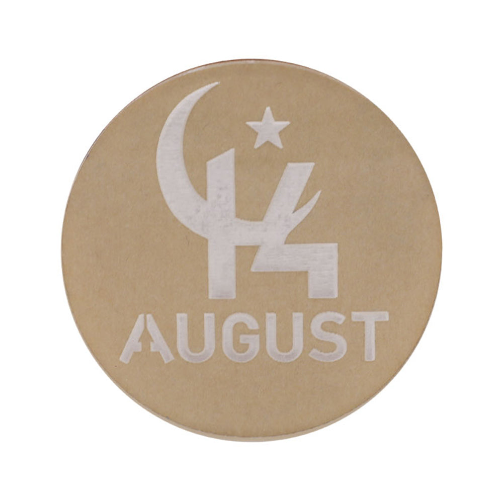 14 August with Moon & Star Fondant Stamp Plastic 14 August Special
