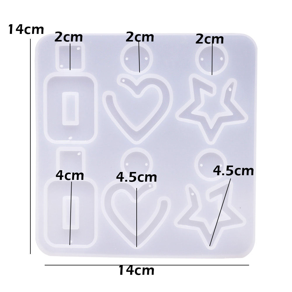 Necklace And Pendant Silicone Chocolate Mold 12 Cavity