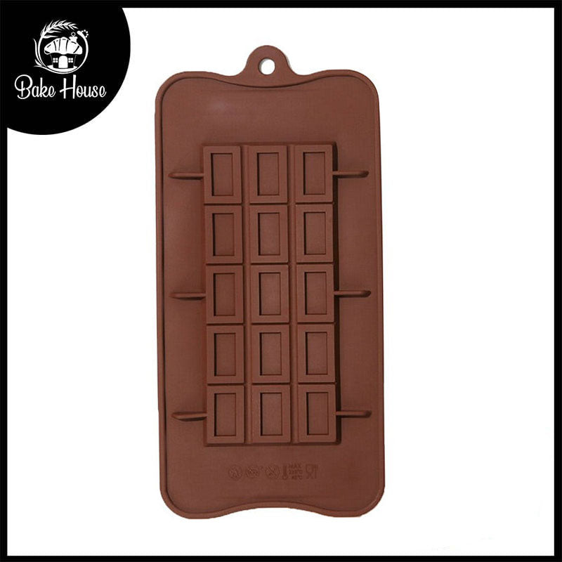 15 Pieces Break Away Silicone Chocolate Bar Mold