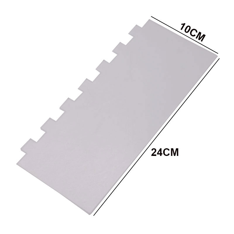 Acrylic Single Side, Cake Edges Decorating Comb Design 06