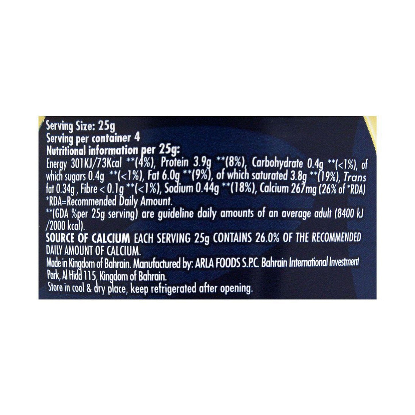 Kraft Processed Cheddar Cheese Tin 100g Bake House The Baking Treasure