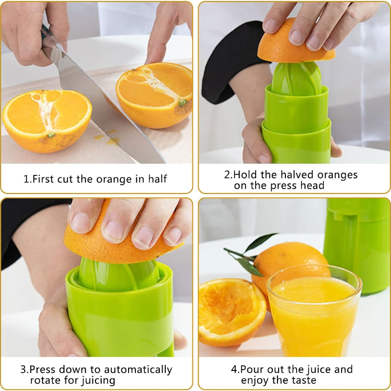 Hand Press Plastic Orange Squeezer Juicer