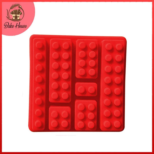 Lego Bricks Silicone Fondant & Chocolate Mold 7 Cavity