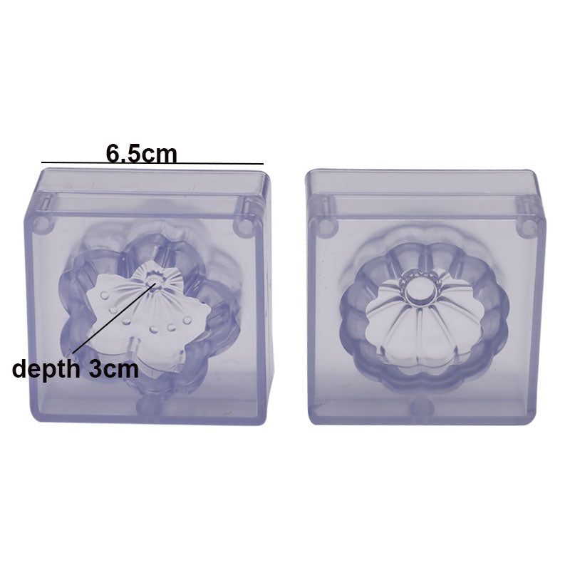 Flower Chocolate Mold Acrylic 2Pcs Set