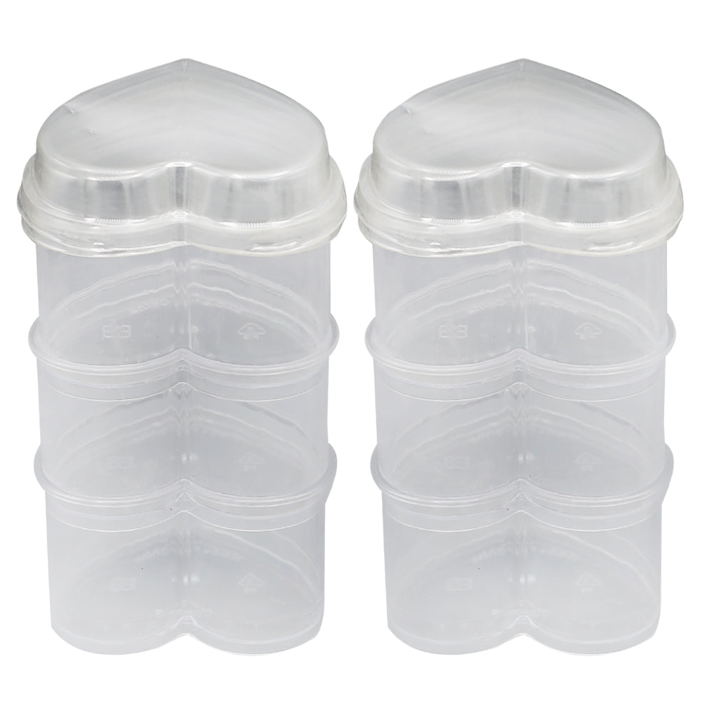 Short Glass 6 Pcs Set Heart Large