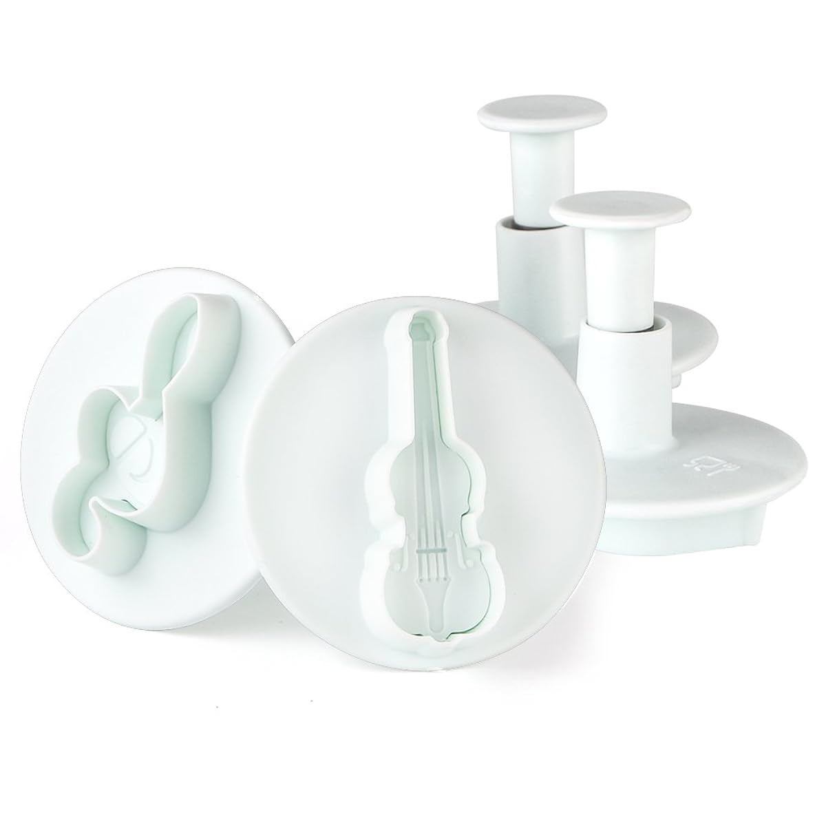 Musical Instrument Fondant Plunger Cutter 4Pcs Set