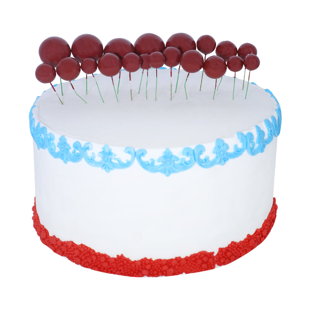 Artificial Red Faux Ball Topper 20Pcs Set