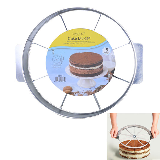 VOCEN Stainless Steel Cake Slicing Divider 8 Portion