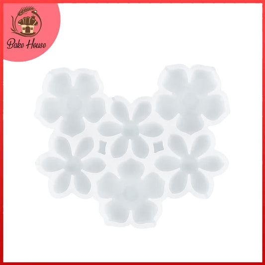 Multi Design Flowers Shape Silicone Lollipop Mold 6 Cavity
