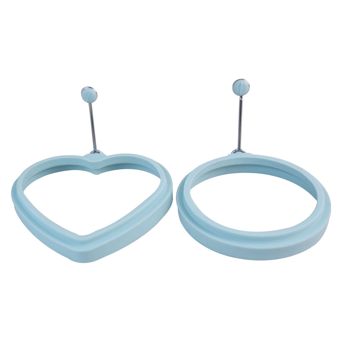 Heart & Round Shape Egg Making Rings 2Pcs Set