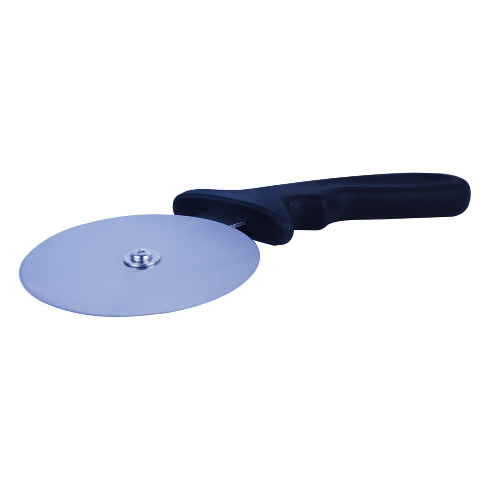 10.5cm Stainless Steel Pizza Cutter With Black Handle