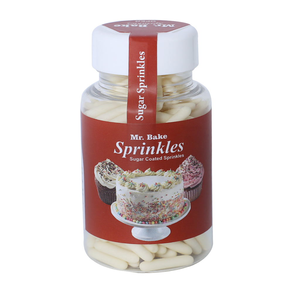 MR Bake Rod Sprinkles (Off-White) – 90g Jar
