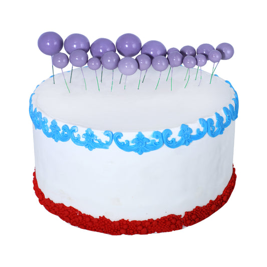 Artificial Light Purple Faux Ball Topper 20Pcs Set