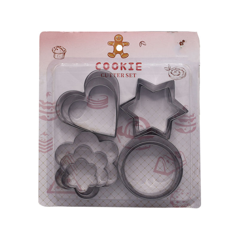 Different Shapes Cookie And Biscuit Cutter Stainless Steel 12Pcs Set