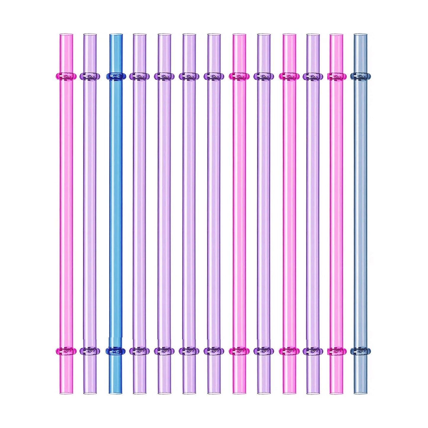 Acrylic Colorful Straw 13 Pcs Pack