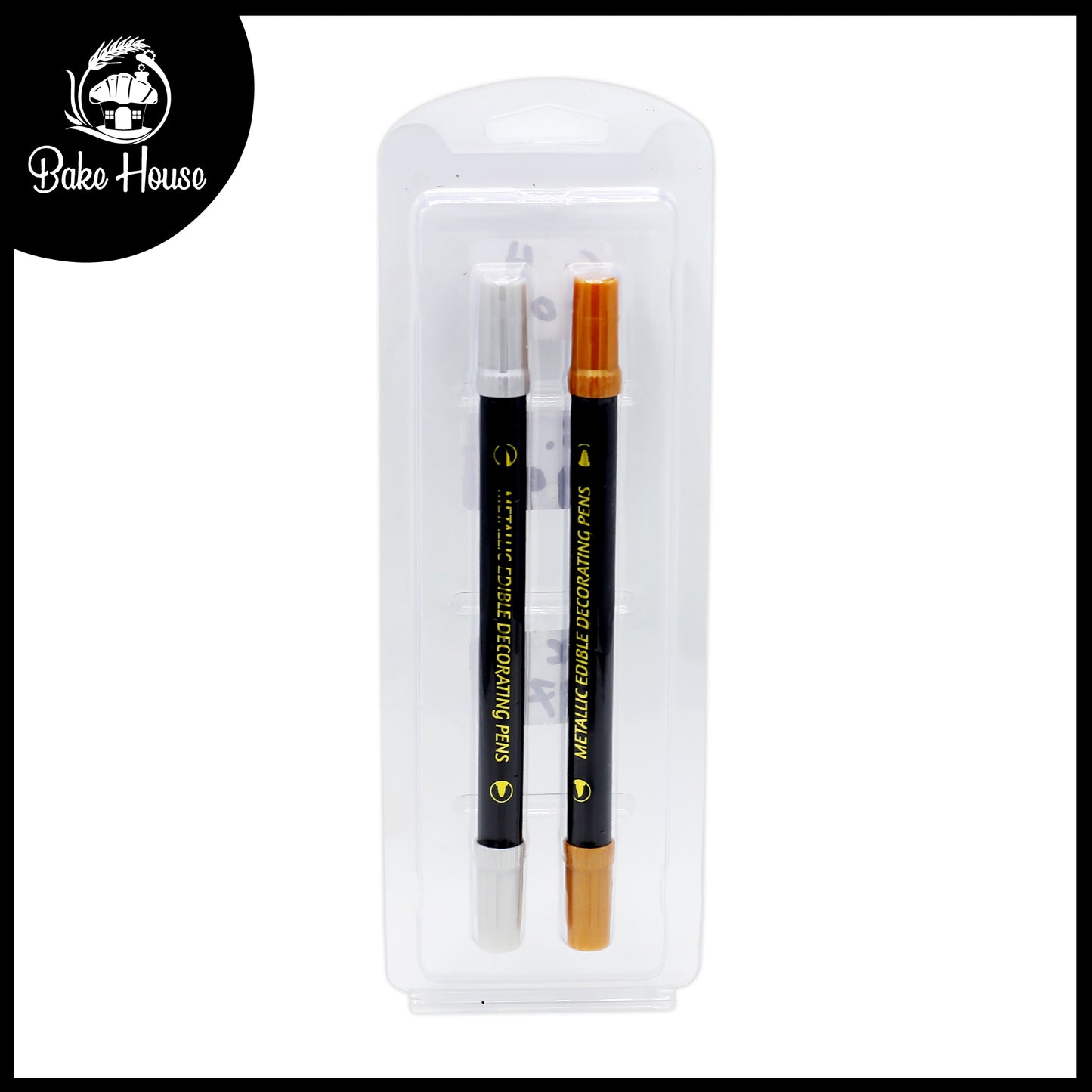 Metallic Edible Golden & Silver Food Marker 2Pcs Set