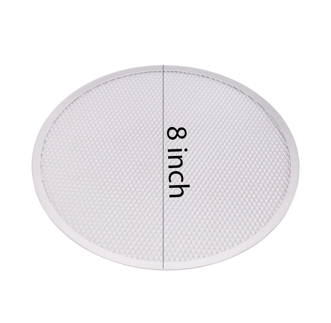 Round Pizza Mesh Plate Aluminium 8 Inch