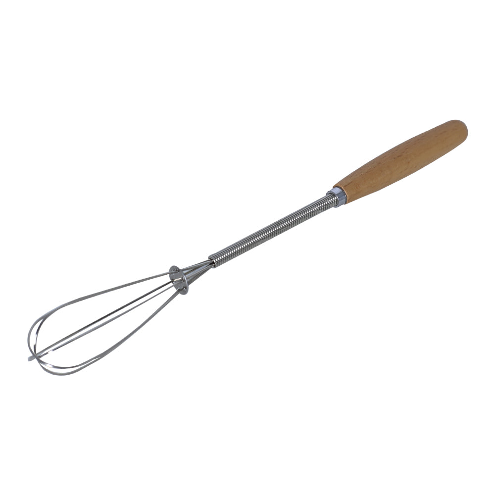 Mini Hand Whisk Stainless Steel With Wood Handle