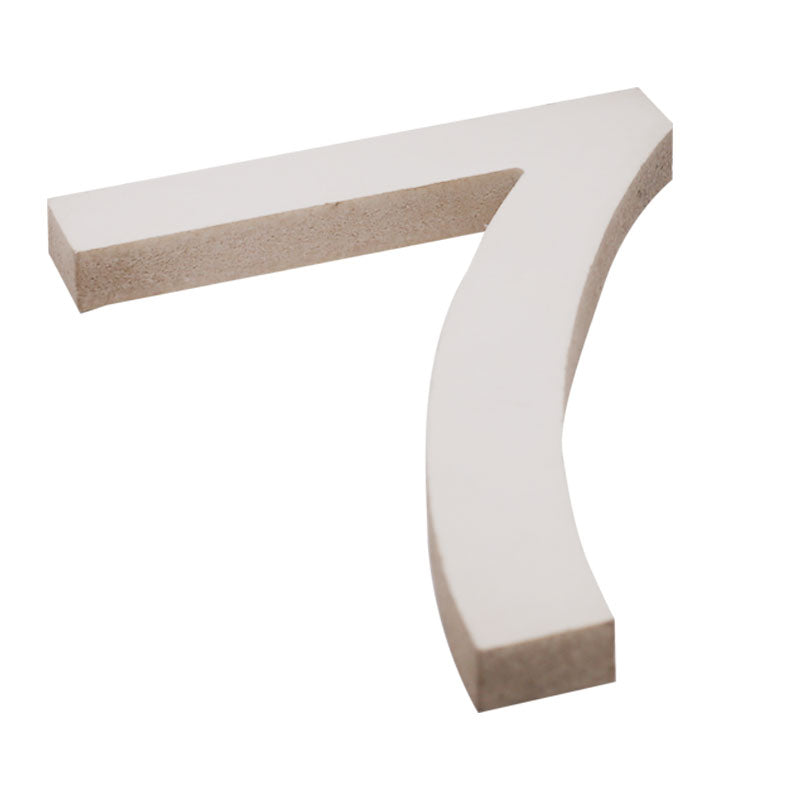 Freestanding Wooden Uppercase Number 7