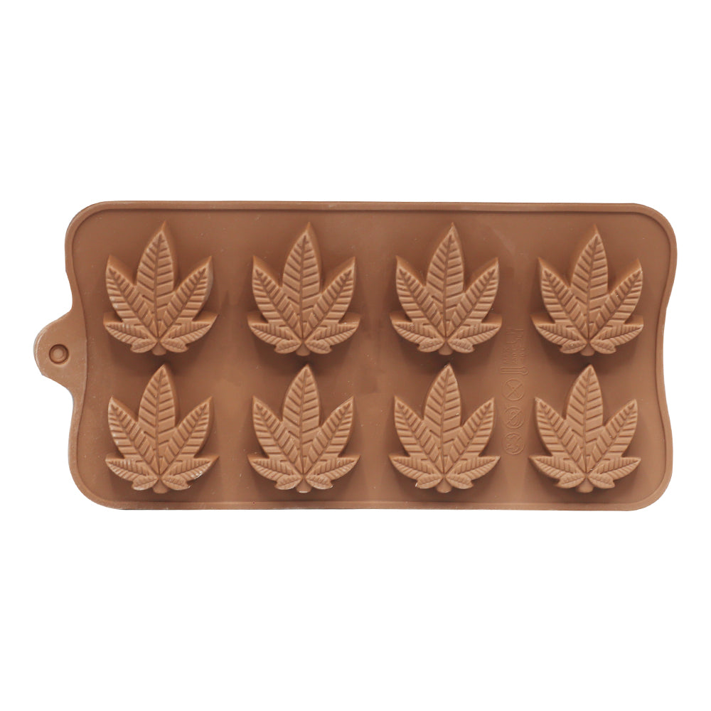 Cannabis Leaf Silicone Chocolate Mold 8 Cavity