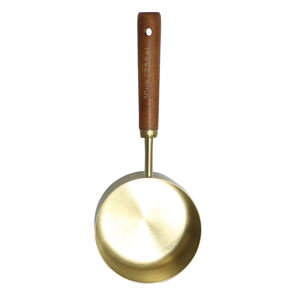 Measuring Cup Copper With Wooden Handle 250ml