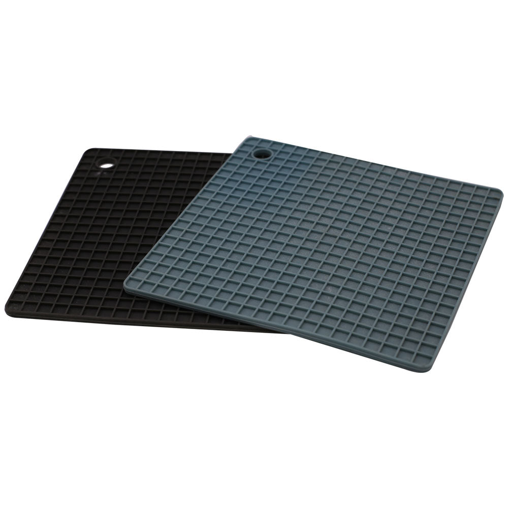 2pcs Square Hot Pot Mat Silicone