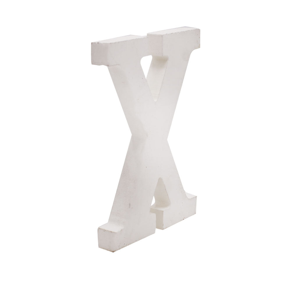 Freestanding Wooden Uppercase Alphabet X