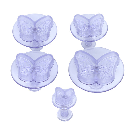 Acrylic Butterfly Plunger Cutter 5Pcs Set