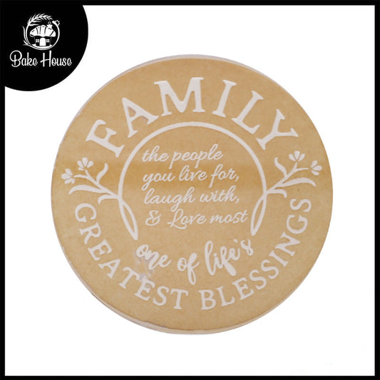 Family Blessing Quote Fondant Stamp Plastic