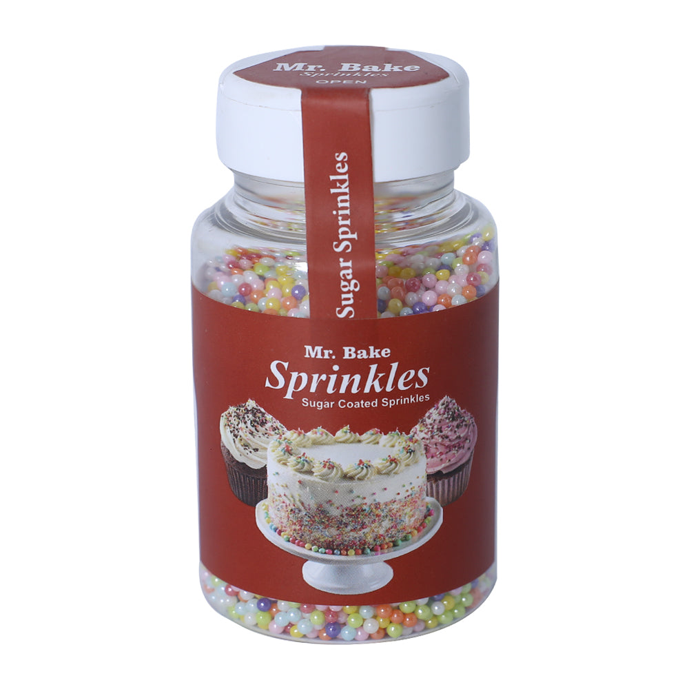 MR Bake Mini Confetti Round Mix Sprinkles (Multicolor) – 90g Jar