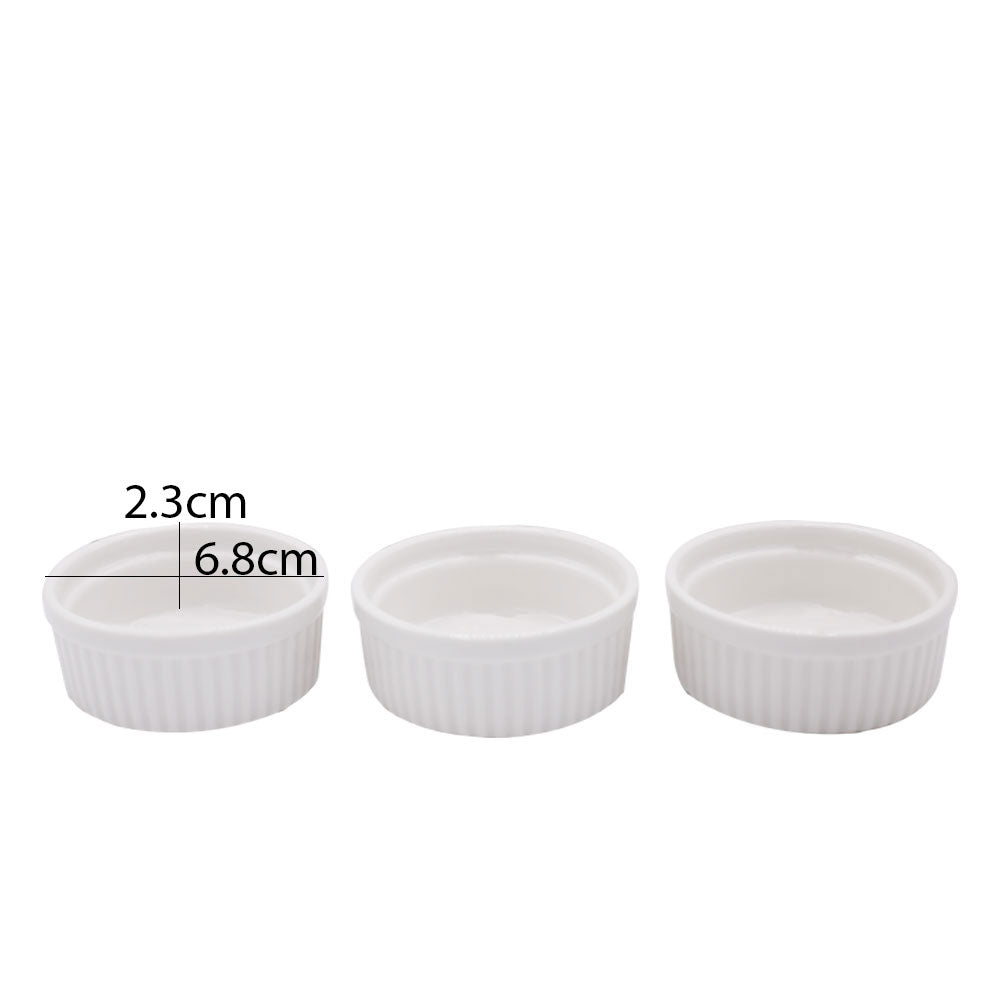 Ramekin Bowl Ceramic 3Pcs Set