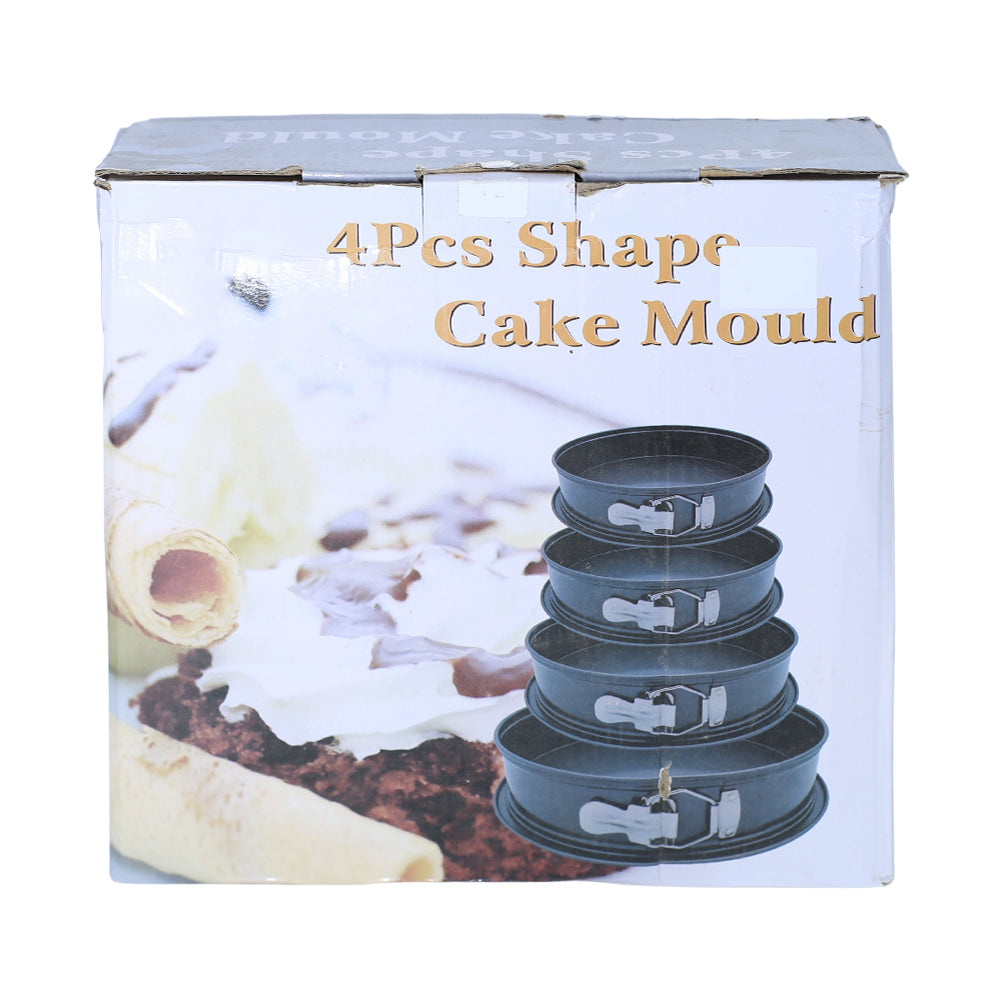 Round Springform Shape Non Stick Mold 4Pcs Set