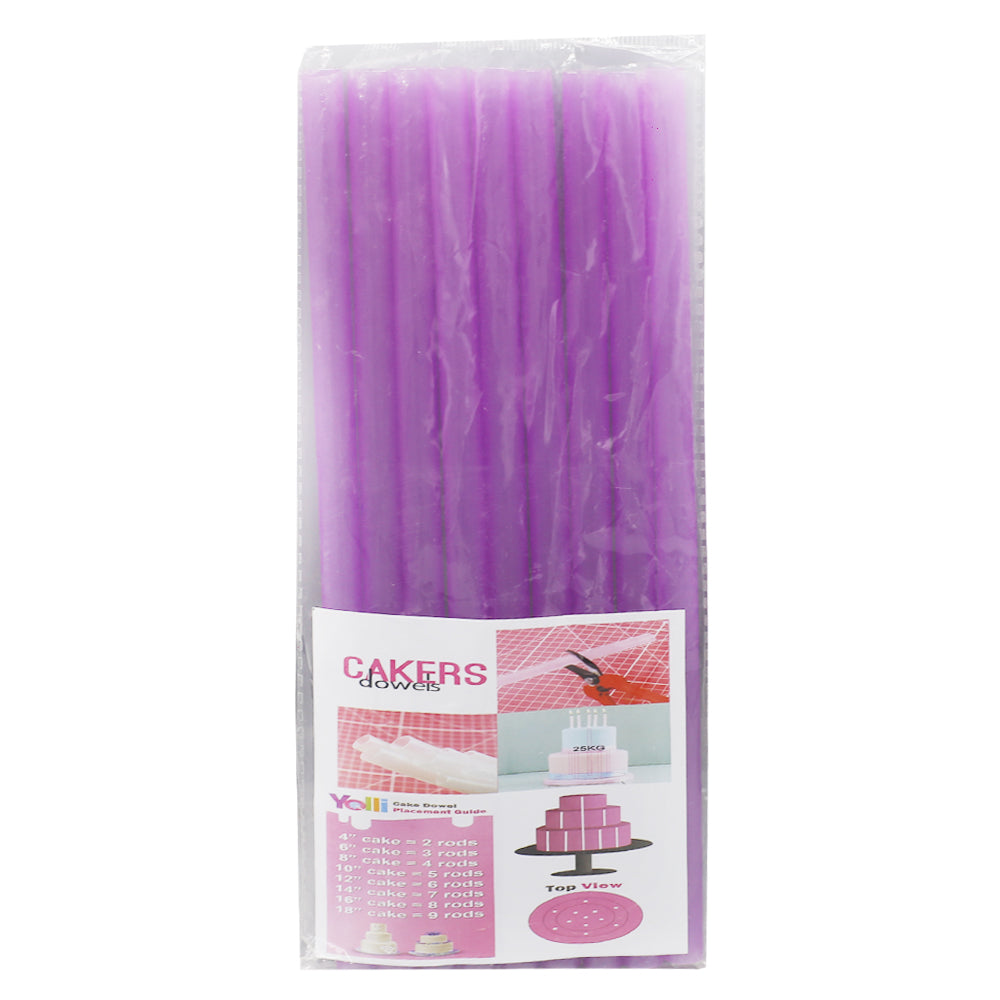 Plastic Dowel Rods 26cm 10pcs Pack