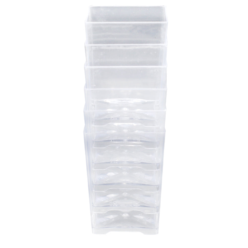 Square Short Glass 6 Pcs Set Large Size