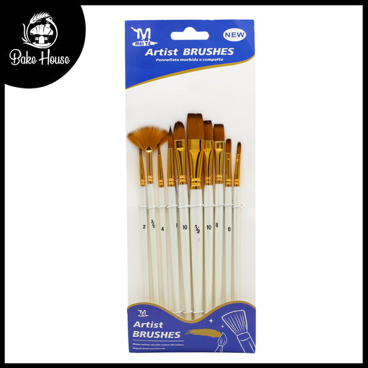 Artist Paint Brush 10Pcs Set