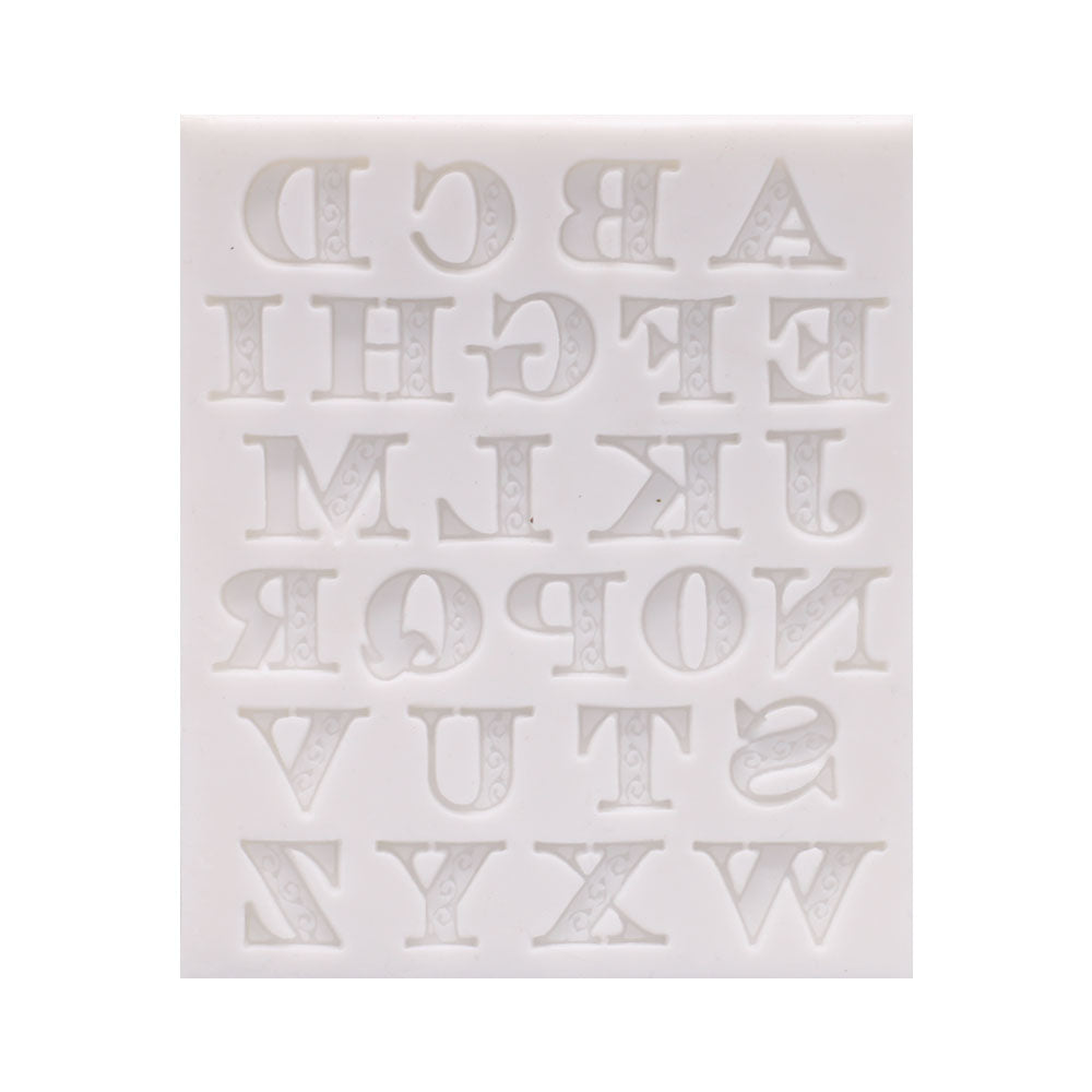 Uppercase A-Z Alphabet Silicone Fondant Mold