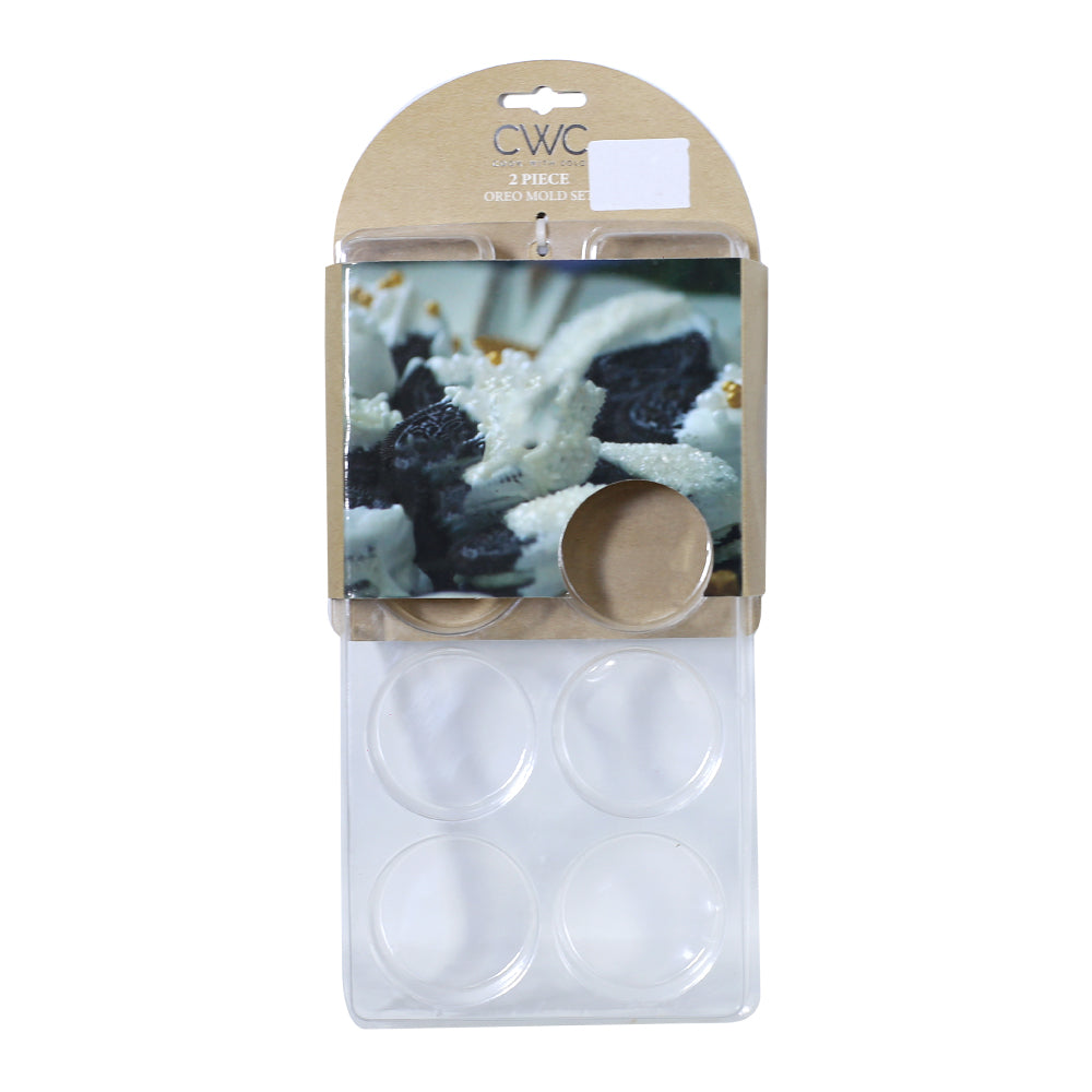 Oreo Shape Acrylic And Chocolate Mold 8 Cavity 2Pcs Set